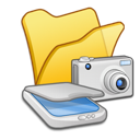 Cameras scanners yellow folder &