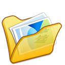 Folder yellow mypictures