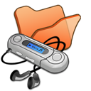 Orange mymusic folder