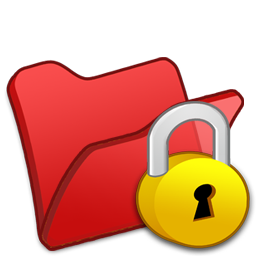 Locked red folder