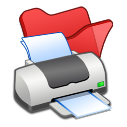 Folder red printer