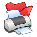 Folder red printer