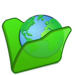 Internet green folder
