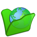Internet green folder
