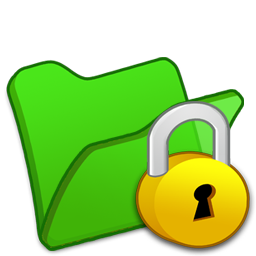 Green folder locked