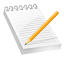 Notepad bloc notes writing paper edit content
