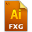 Icon document fxg 2 file secondary