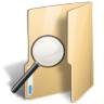 Folder saved search zoom magnifying magnifier loupe find magnify look