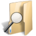 Folder saved search zoom magnifying magnifier loupe find magnify look