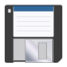 Actions document file doc save floppy paper