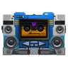 Transformers soundwave tape front