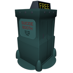 Suicide futurama booth