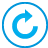 Basic rotate cw button blue