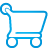 Basic shopping cart blue