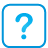 Blue question button basic