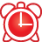 Basic red alarm clock