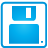 Blue basic disk floppy