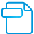 File basic blue document