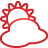 Cloudy weather red basic