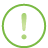 Basic green exclamation circle