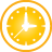 Clock basic yellow