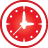 Basic clock red