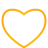 Yellow basic heart