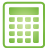 Calculator green basic