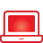Red basic laptop