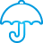 Umbrella basic blue
