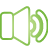 Basic green speaker