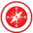 Red basic compass