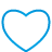 Basic heart blue