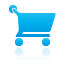 Blue cart shopping