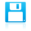 Disk blue floppy