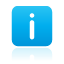 Blue information button