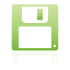Floppy disk green