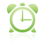 Clock green alarm