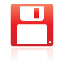 Red floppy disk