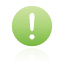 Exclamation circle green