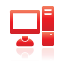 Computer red