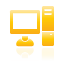 Computer yellow