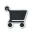 Sticker shopping cart