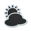 Weather cloudy sticker