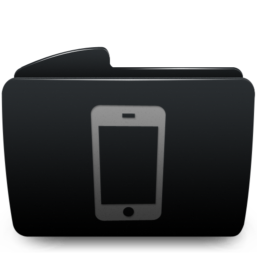 Folder iphone black
