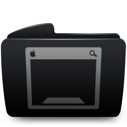 Desktop folder black