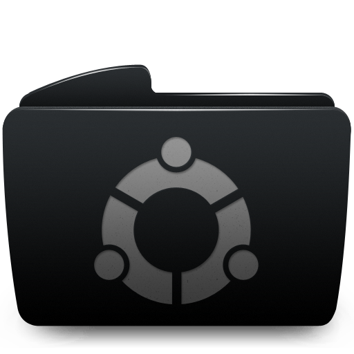 Black folder ubuntu