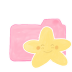 Happy starry candy folder