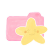 Happy starry candy folder