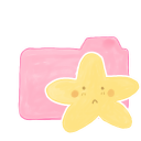Sad starry candy folder